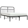 vidaXL Bed Frame Black Steel Double Sturdy Bed Frame Rectangular