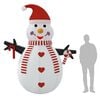 vidaXL Inflatable Snowman Multicolor