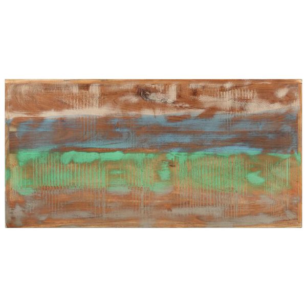 vidaXL Bar Table Multicolor finish Solid reclaimed wood and iron Medium