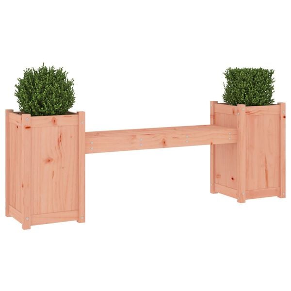vidaXL Planter Bench Natural Wood Solid Douglas Wood Large Planters