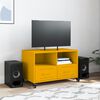 vidaXL TV Cabinet Mustard Yellow Cold-rolled Steel Compact TV Cabinet