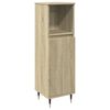 vidaXL Bathroom Furniture Set Sonoma oak Engineered wood, iron Medium