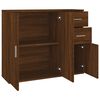 vidaXL Sideboard Brown oak Engineered wood 35.8x11.6x29.5 in Sideboard