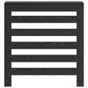 vidaXL Radiator Cover Black Oak 30.71 x 7.87 x 32.28 in