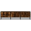 vidaXL TV Cabinet Smoked oak Engineered wood, metal Large TV Cabinet