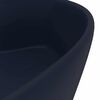 vidaXL Luxury Wash Basin with Overflow Matt Dark Blue 14.2x5.1" Ceramic