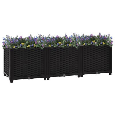 vidaXL Raised Bed 47.2"x15.7"x15" Polypropylene