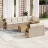 vidaXL Garden Sofa Set Beige