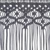 vidaXL Macrame Curtain Anthracite 55.1x94.5" Cotton