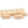 vidaXL Garden Lounge Set Natural Wood Solid Pine Wood Large Modular