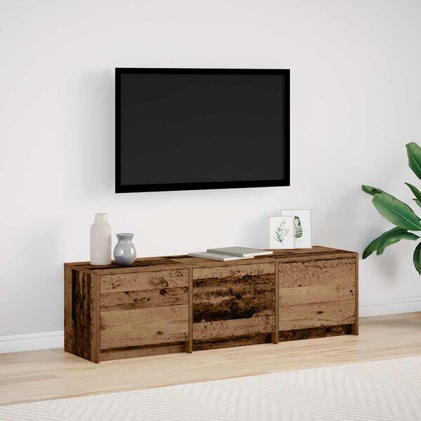 vidaXL TV Units Old Wood 55.12 x 13.39 x 15.75 in Engineered wood