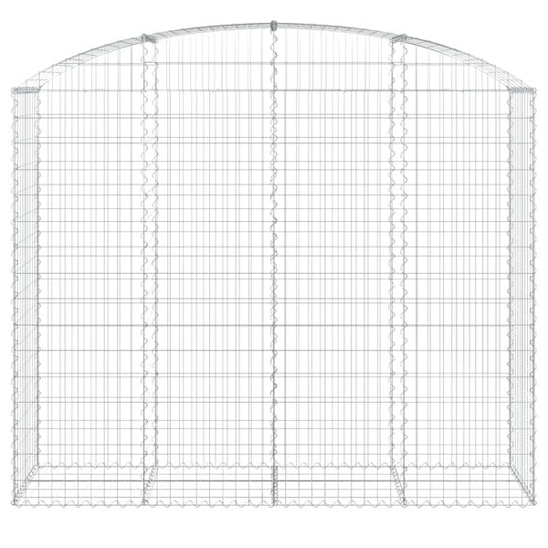 vidaXL Gabion Basket Silver Galvanized Iron Large Durable