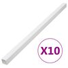 vidaXL Cable Trunking 1.3"x1.3" 32.8' PVC
