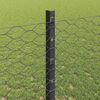 vidaXL Fence and Post Grey 3.94 x 328.08 ft Steel