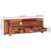 vidaXL TV Cabinet Honey touch Solid acacia wood Medium TV Cabinet