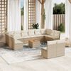 vidaXL Garden Sofa Set Beige