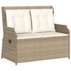 vidaXL Patio Lounge Set Beige and Cream White