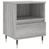 vidaXL Bedside Cabinet Set of 2 Grey Sonoma Engineered wood, Metal