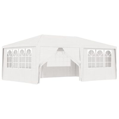 vidaXL Professional Party Tent with Side Walls 13.1'x19.7' White 90 g/m²