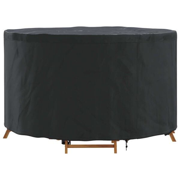 vidaXL Outdoor Furniture Cover Black 128 x 128 x 71 cm 600D fabric