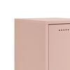 vidaXL Sideboard Pink Cold-rolled steel 14.2x15.4x28.3 in Modern
