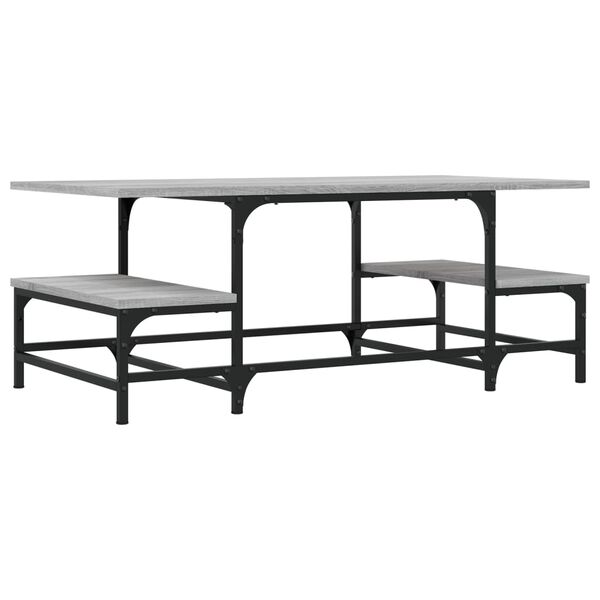 vidaXL Coffee Table Grey Sonoma Engineered Wood Coffee Table Rectangular