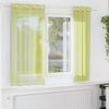 vidaXL Voile Curtains with Grommets 2 pcs Apple Green 55.1x68.9"