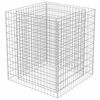 vidaXL Gabion Raised Bed Silver Galvanized steel Large