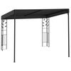 vidaXL Gazebo Anthracite Powder-coated steel 3x3x8.2 ft Wall mounting