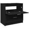 vidaXL Sink Cabinet Black Engineered wood Medium Storage Sink Cabinet