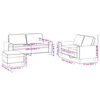 vidaXL 3 Piece Sofa Set Light Gray Fabric