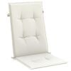 vidaXL Highback Chair Cushion Set of 4 Melange cream 100% Polyester