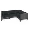 vidaXL Garden Lounge Set Dark grey, Black