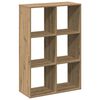 vidaXL Room Divider Bookcase Artisan Oak Engineered wood Medium