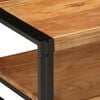 vidaXL Coffee Table Brown Solid Acacia wood, Iron Medium Durable