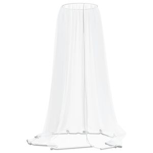 vidaXL Mosquito Net for Umbrella 220 Mesh White Φ129.9x98.4"