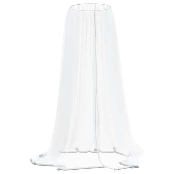 vidaXL Mosquito Net for Umbrella 220 Mesh White Φ129.9x98.4"