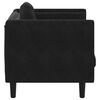 vidaXL Sofa Chair Black Velvet (100% polyester), plywood, solid wood