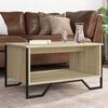 vidaXL Coffee Table Sonoma oak Engineered wood and metal Medium