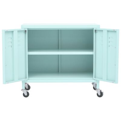 vidaXL Storage Cabinet Mint 23.6"x13.8"x22" Steel