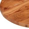 vidaXL Table Top Natural wood Solid Acacia wood 23.6 in diameter Round
