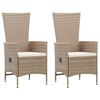 vidaXL Dining Set Beige, Cream White