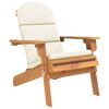 vidaXL Garden Lounge Set Cream white, Natural wood