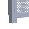 vidaXL MDF Radiator Cover Gray 30.7"
