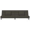 vidaXL Sofa Bed Dark Grey Velvet (100% polyester), wood, plastic 2-seater