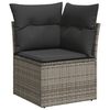 vidaXL Garden Sofa Set Black