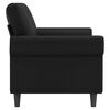 vidaXL 2-seater Sofa Black Faux leather, metal, foam 2-seater Tough