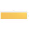vidaXL Balcony Screen Yellow 29.5x118.1" Oxford Fabric