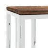 vidaXL Console Table Silver with varied wood colors