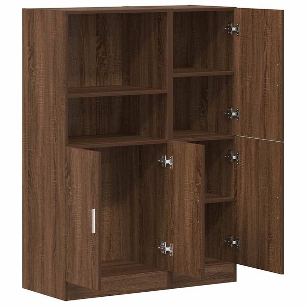 vidaXL Kitchen Cabinet Set Brown oak Engineered wood Kitchen Cabinet Set